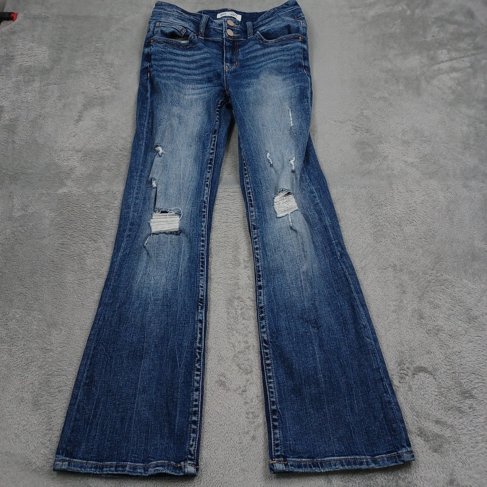 BKE Jeans Womens 27 Blue Denim Mid Rise Bootcut Casual Modern Preppy
